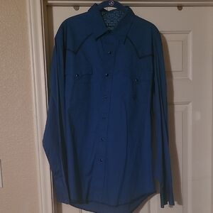Tin Haul Blue Casual Button Down Shirt